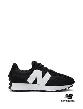 Чоловічі кросівки New Balance 327 замшеві чорні - фото 1 - Miraton