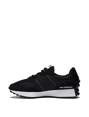 Чоловічі кросівки New Balance 327 замшеві чорні - фото 2 - Miraton