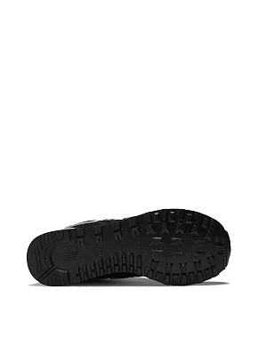 Чоловічі кросівки New Balance 574 замшеві чорні - фото 4 - Miraton