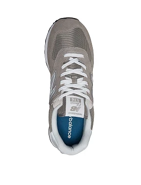 Чоловічі кросівки New Balance 574 замшеві сірі - фото 4 - Miraton