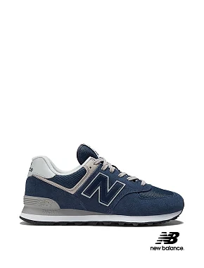 Чоловічі кросівки New Balance 574 замшеві сині - фото 1 - Miraton