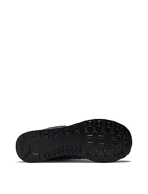 Чоловічі кросівки New Balance 574 замшеві сині - фото 5 - Miraton