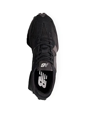 Чоловічі кросівки New Balance 327 замшеві чорні - фото 3 - Miraton