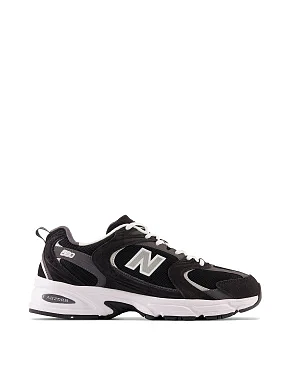 Мужские кроссовки New Balance 530 замшевые черные - фото 1 - Miraton