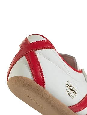Женские кеды Adidas Tokyo тканевые молочного цвета - фото 8 - Miraton