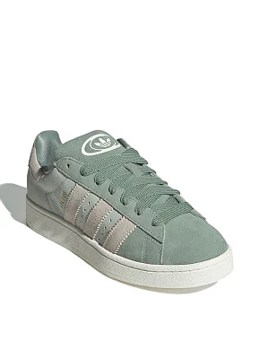 Женские кеды Adidas Campus замшевые зеленые - фото 3 - Miraton