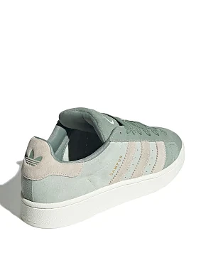 Женские кеды Adidas Campus замшевые зеленые - фото 4 - Miraton