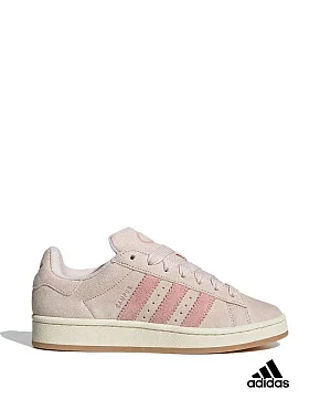 Женские кеды Adidas Campus замшевые розовые - фото 1 - Miraton
