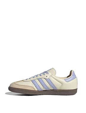 Жіночі кеди Adidas Samba OG шкіряні молочного кольору - фото 2 - Miraton