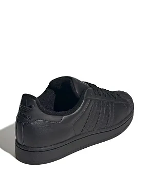 Женские кеды Adidas Superstar II кожаные черные - фото 4 - Miraton