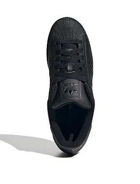 Женские кеды Adidas Superstar II кожаные черные - фото 5 - Miraton