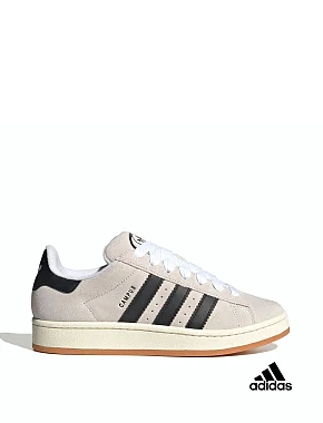 Жіночі кеди Adidas Campus замшеві чорні - фото 1 - Miraton