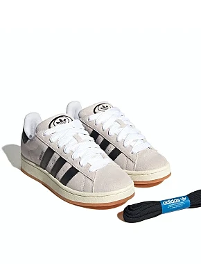 Жіночі кеди Adidas Campus замшеві чорні - фото 4 - Miraton