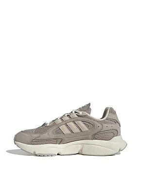 Жіночі кросівки Adidas OZMILLEN з екошкіри бежеві - фото 2 - Miraton