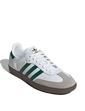 Чоловічі кеди Adidas Samba шкіряні білі - фото 3 - Miraton