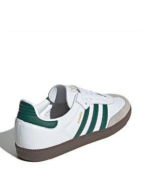 Чоловічі кеди Adidas Samba шкіряні білі - фото 4 - Miraton
