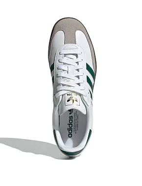 Чоловічі кеди Adidas Samba шкіряні білі - фото 5 - Miraton