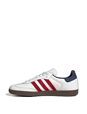 Чоловічі кеди Adidas Samba шкіряні білі - фото 2 - Miraton