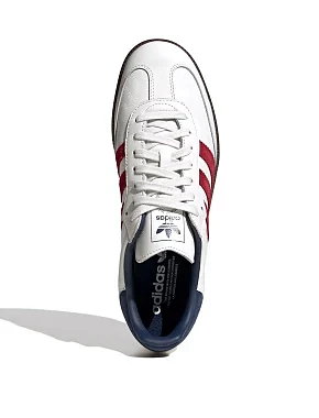 Чоловічі кеди Adidas Samba шкіряні білі - фото 5 - Miraton
