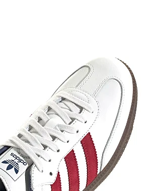 Чоловічі кеди Adidas Samba шкіряні білі - фото 8 - Miraton