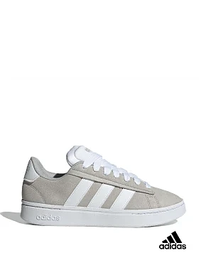 Чоловічі кеди Adidas Grand Court Alpha замшеві сірі - фото 1 - Miraton