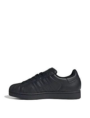 Чоловічі кеди Adidas Superstar II шкіряні чорні - фото 2 - Miraton