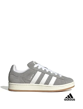 Чоловічі кеди Adidas Campus замшеві сірі - фото 1 - Miraton