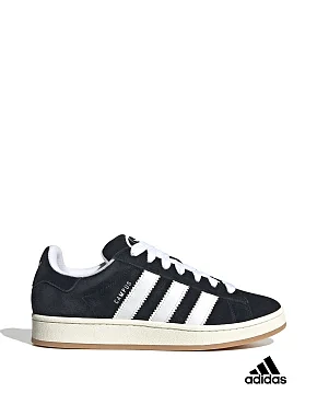 Чоловічі кеди Adidas Campus замшеві чорні - фото 1 - Miraton