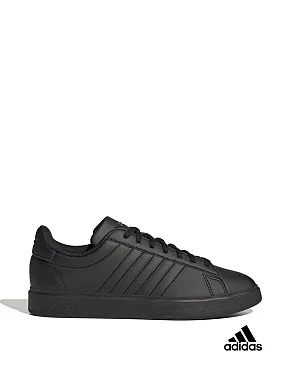 Чоловічі кеди Adidas Grand Court Cloudfoam Comfort з екошкіри чорні - фото 1 - Miraton