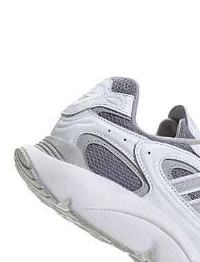 Чоловічі кросівки Adidas OZMILLEN з екошкіри білі - фото 7 - Miraton