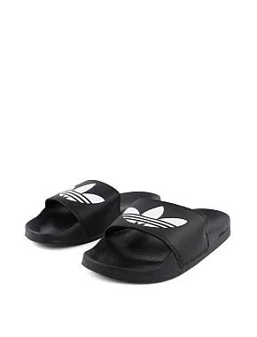 Мужские шлепанцы Adidas Adilette резиновые черные - фото 2 - Miraton