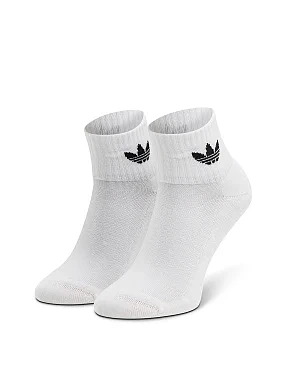 Короткі шкарпетки Adidas тканинні білі - фото 2 - Miraton