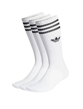 Високі шкарпетки Adidas тканинні білі - фото 1 - Miraton