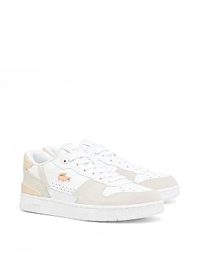 Жіночі кеди Lacoste T-Clip велюрові білі - фото 2 - Miraton