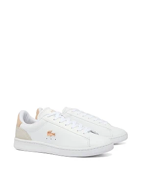 Жіночі кеди Lacoste CARNABY шкіряні білі - фото 2 - Miraton