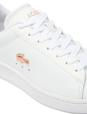 Жіночі кеди Lacoste CARNABY шкіряні білі - фото 5 - Miraton