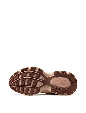 Женские кроссовки Lacoste велюровые розовые - фото 7 - Miraton