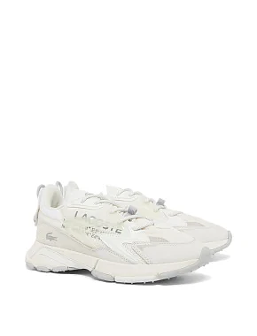 Женские кроссовки Lacoste кожаные белые - фото 2 - Miraton