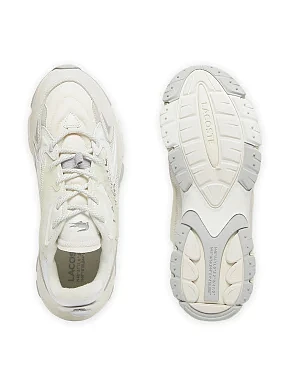 Женские кроссовки Lacoste кожаные белые - фото 5 - Miraton