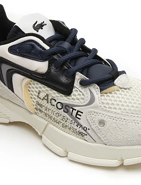 Женские кроссовки Lacoste L003 Neo Trainers велюровые белые - фото 6 - Miraton