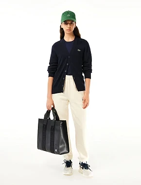 Женские кроссовки Lacoste L003 Neo Trainers велюровые белые - фото 9 - Miraton