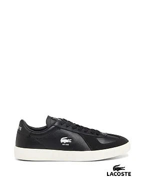 Чоловічі кеди Lacoste шкіряні чорні - фото 1 - Miraton