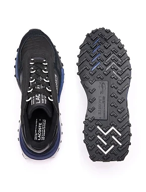 Чоловічі кросівки Lacoste Elite Active Sneakers чорні велюрові - фото 4 - Miraton