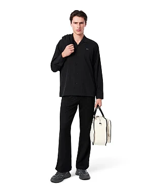 Чоловічі кросівки Lacoste L003 Neo чорні шкіряні - фото 8 - Miraton