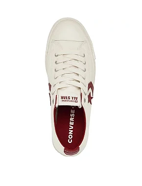 Женские кеды Converse Star Player кожаные молочного цвета - фото 5 - Miraton