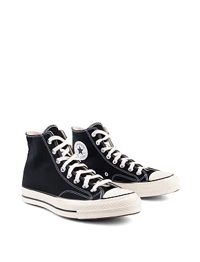 Жіночі кеди Converse Chuck 70 тканинні чорні - фото 2 - Miraton
