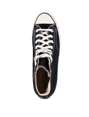 Жіночі кеди Converse Chuck 70 тканинні чорні - фото 4 - Miraton