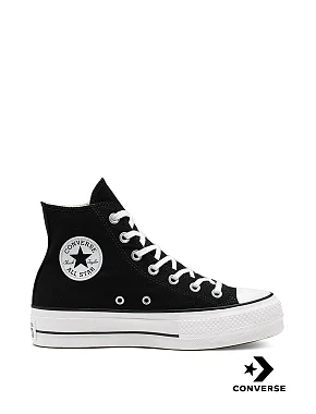 Жіночі кеди Converse Chuck Taylor All Star Platform High Top тканинні чорні - фото 1 - Miraton