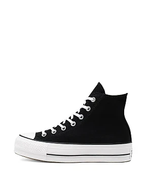 Жіночі кеди Converse Chuck Taylor All Star Platform High Top тканинні чорні - фото 3 - Miraton