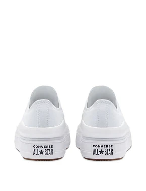 Женские кеды Converse тканевые белые - фото 5 - Miraton